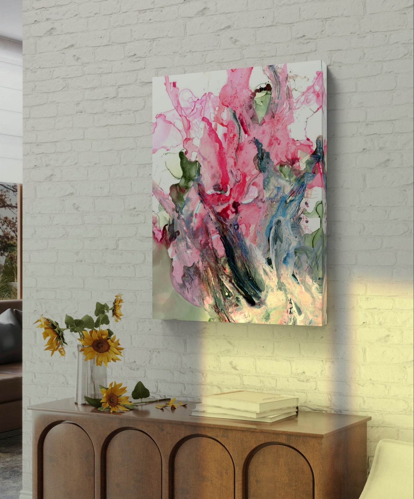 Floral Whirlwind Canvas Art