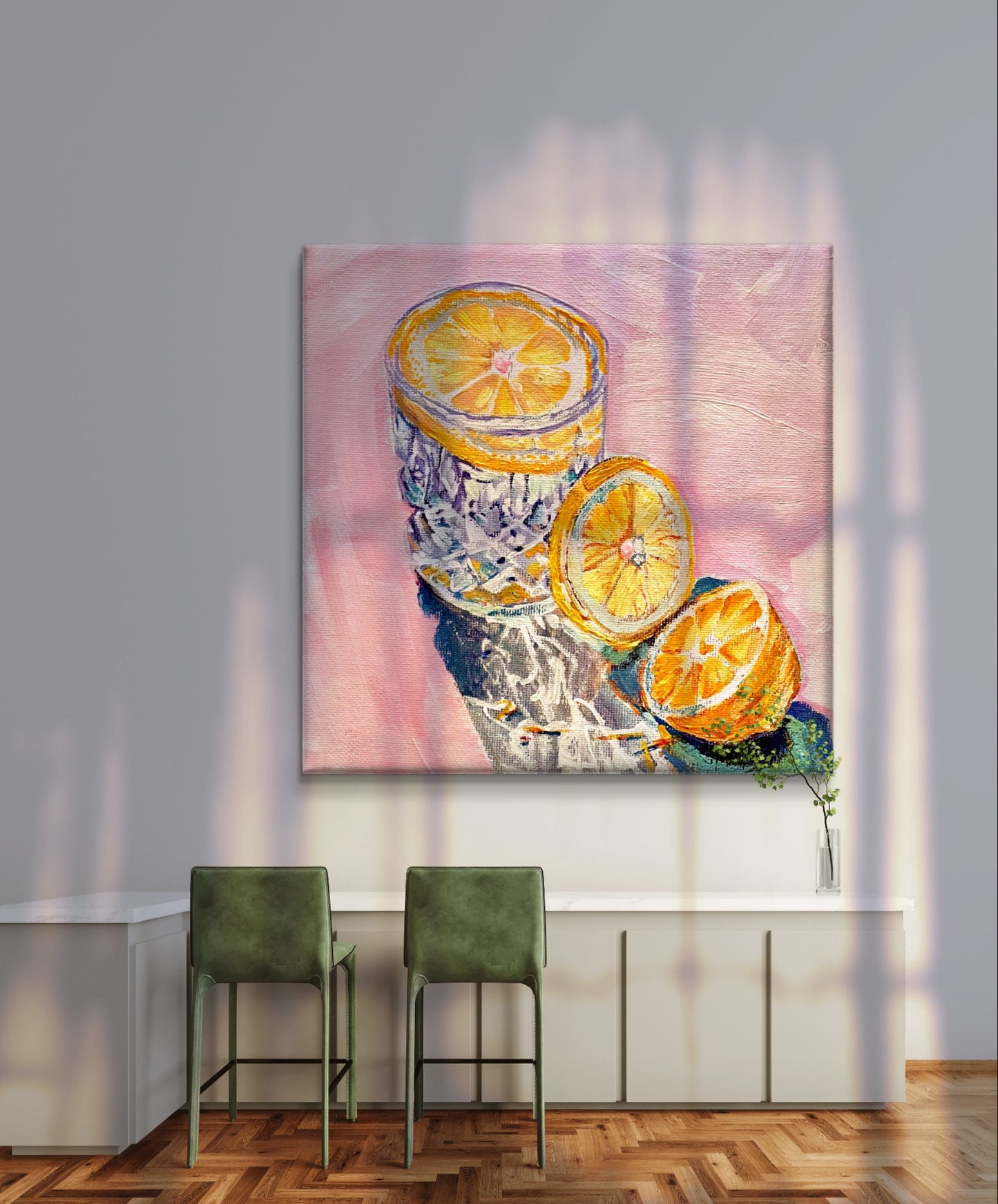 Lemon Water Canvas Art