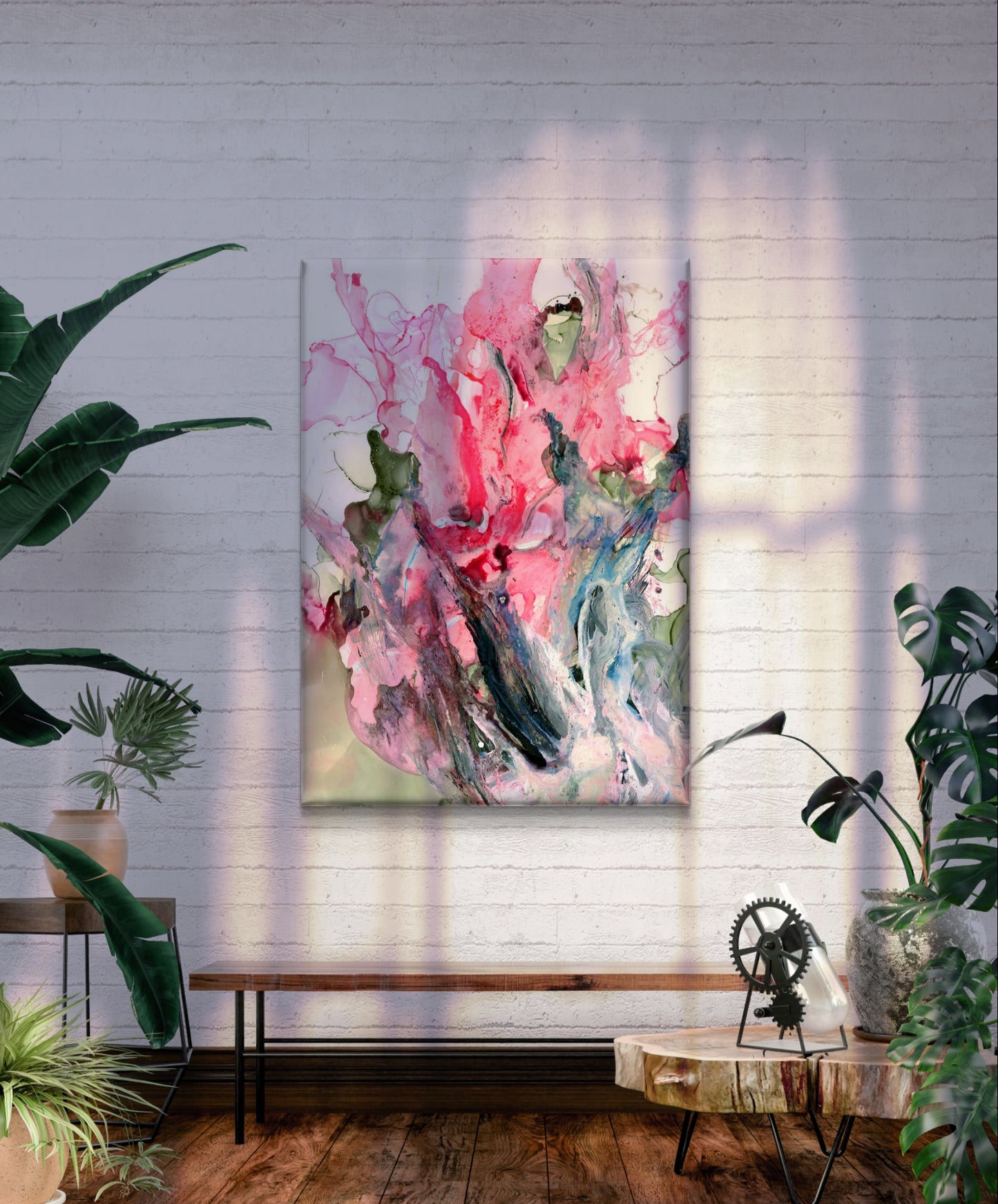 Floral Whirlwind Canvas Art