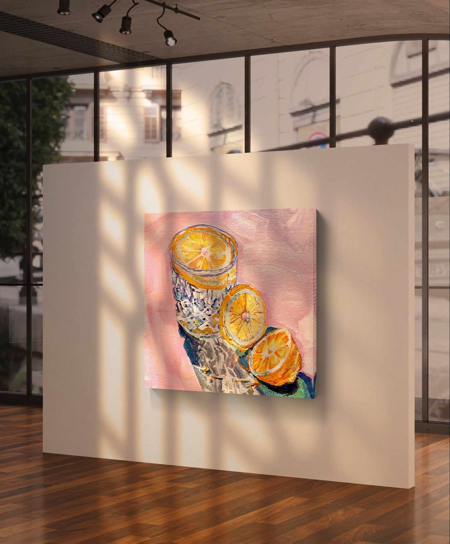 Lemon Water Canvas Art