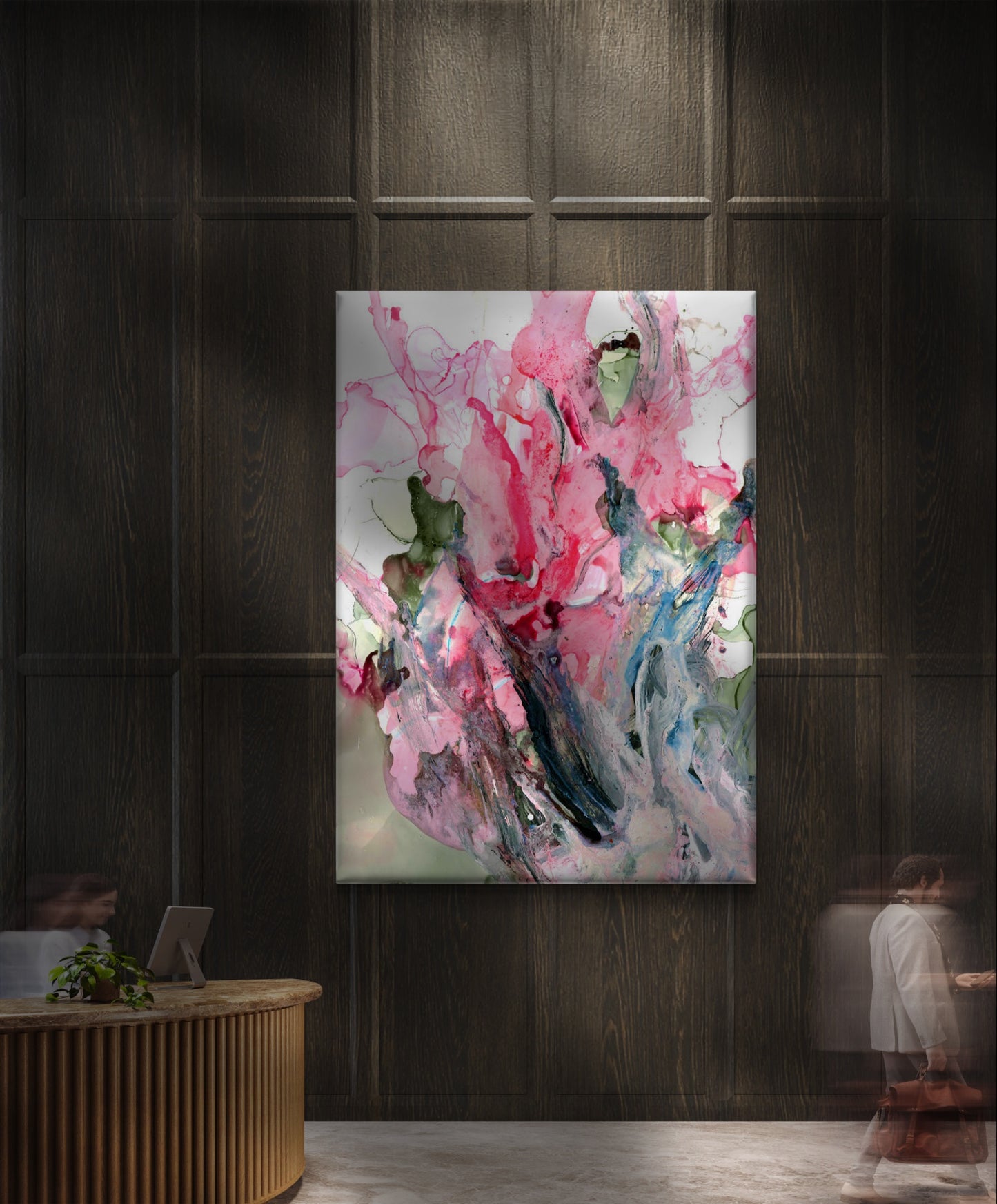 Floral Whirlwind Canvas Art