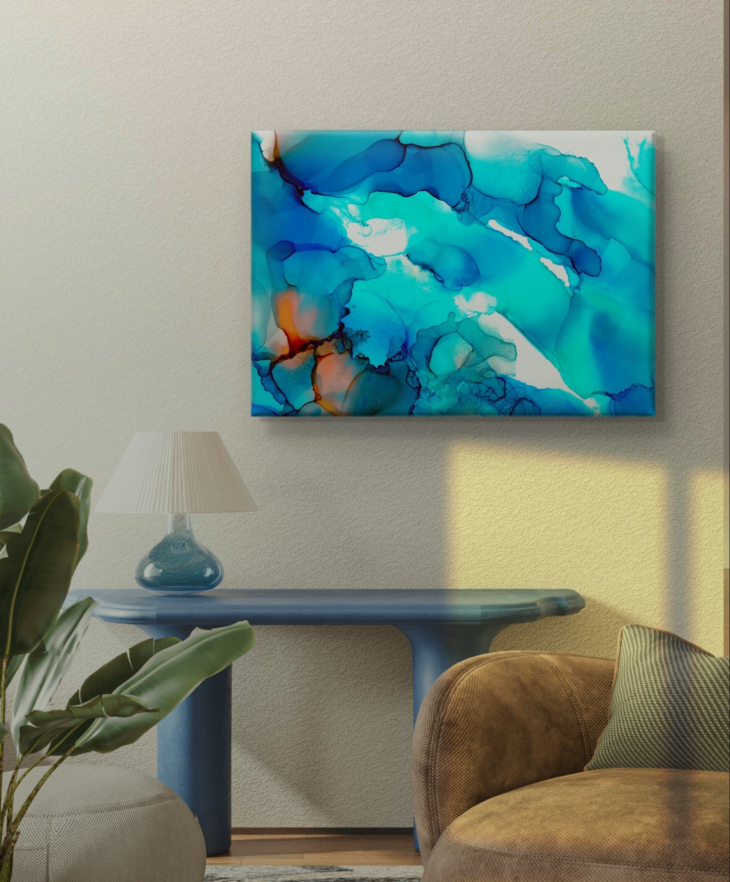Blue Lagoon Canvas Art