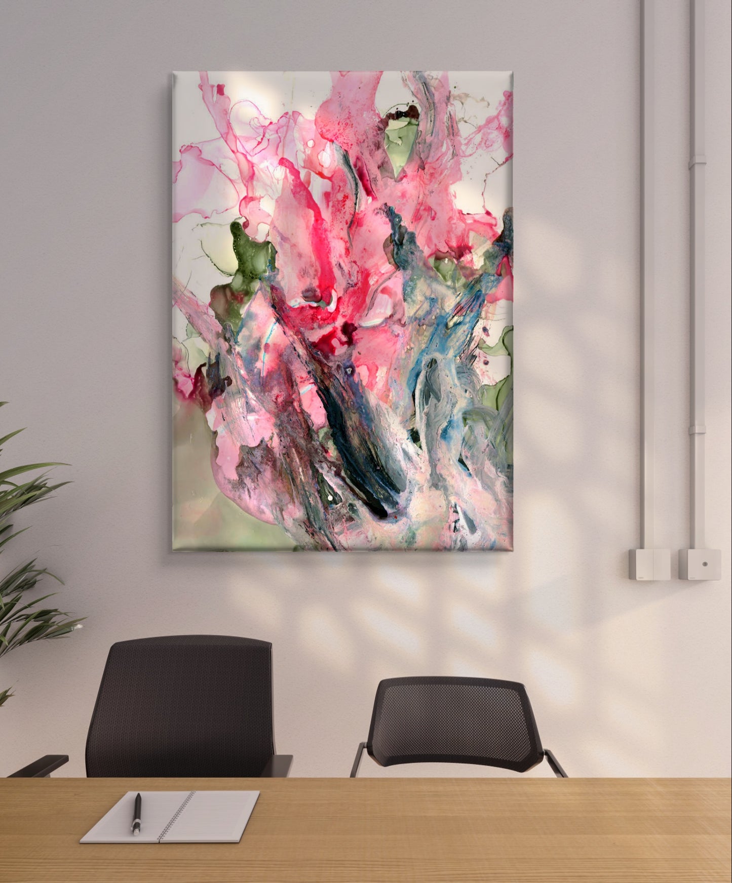 Floral Whirlwind Canvas Art