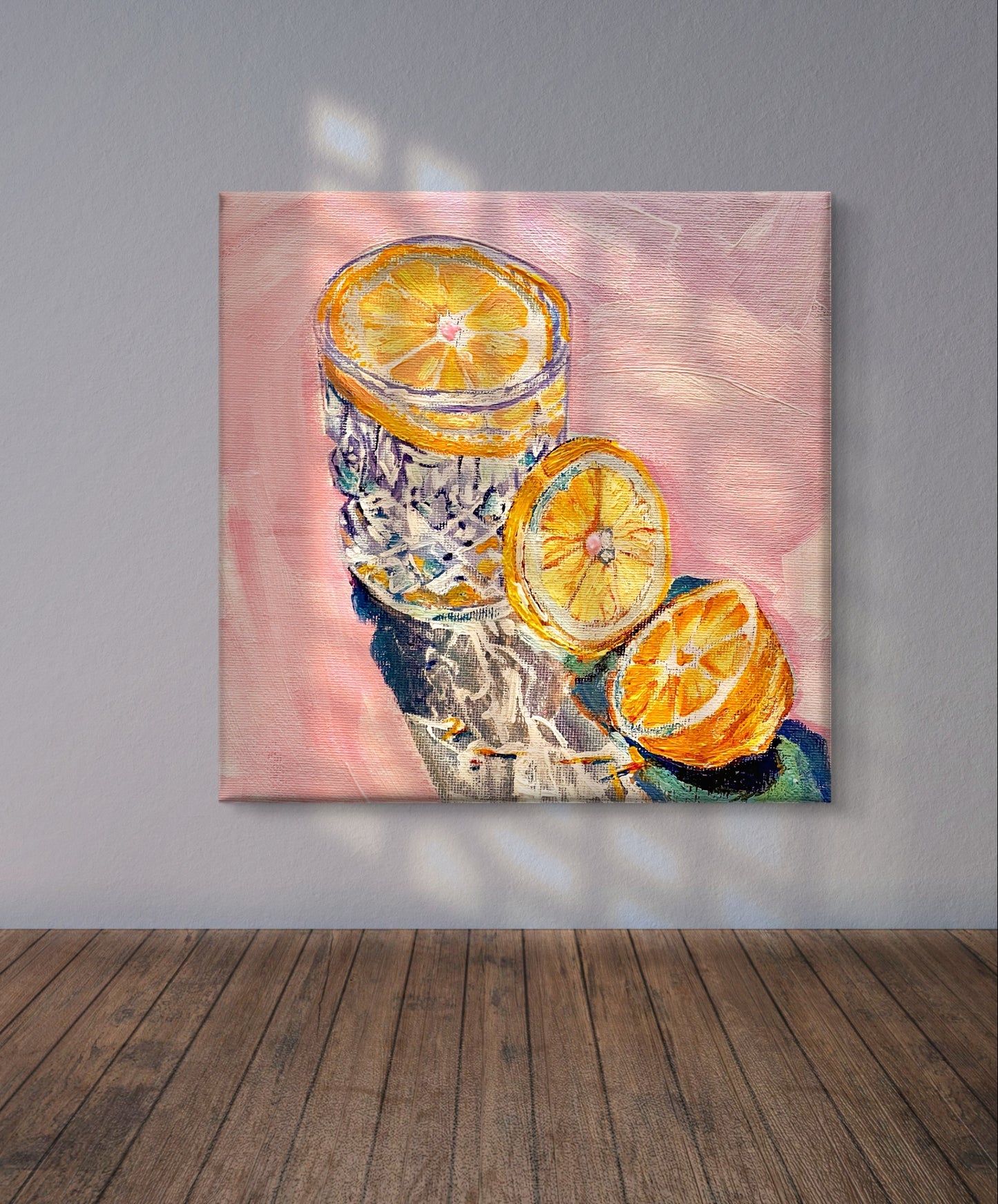 Lemon Water Canvas Art