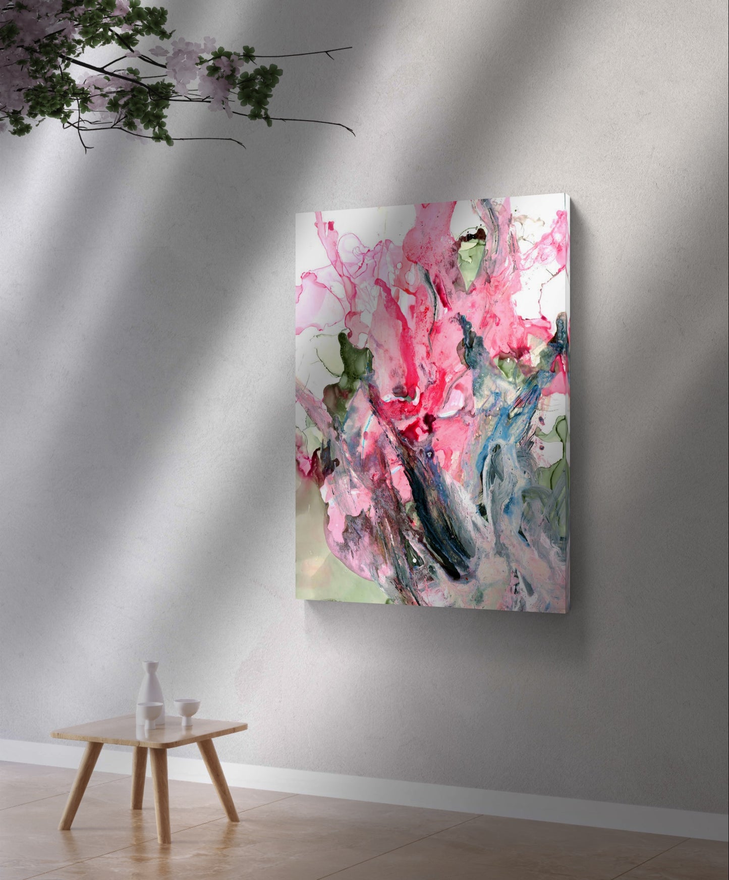 Floral Whirlwind Canvas Art