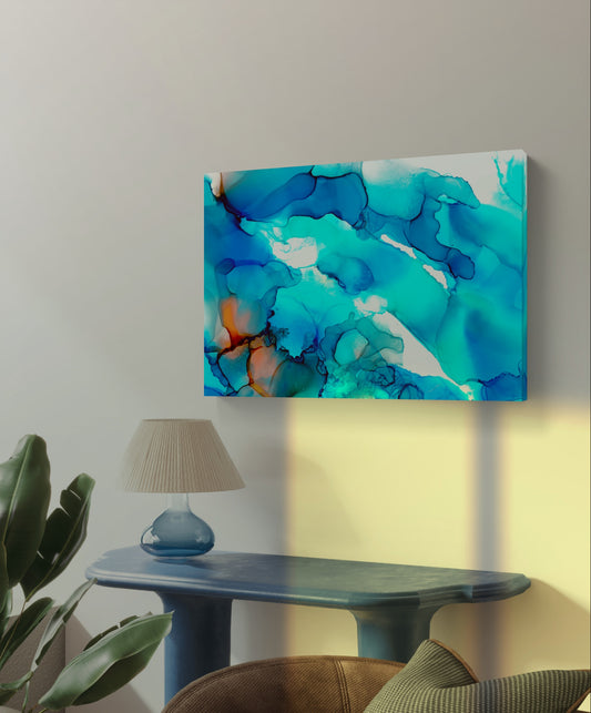 Blue Lagoon Canvas Art