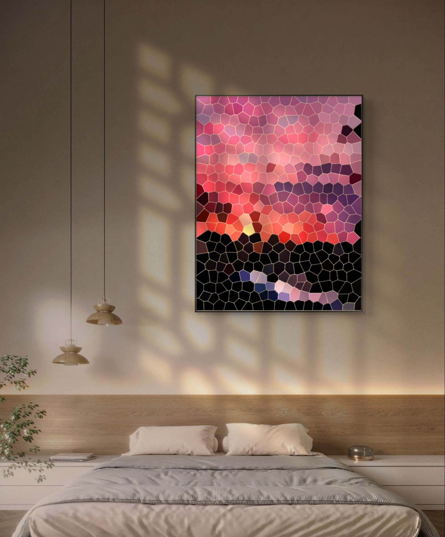 Urban Twilight - Museum-Quality Matte Paper Wooden Framed Poster